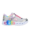 Sneakers skechers infinite heart light bambina - argento