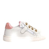 Sneakers naturino pinn zip bambina - bianco