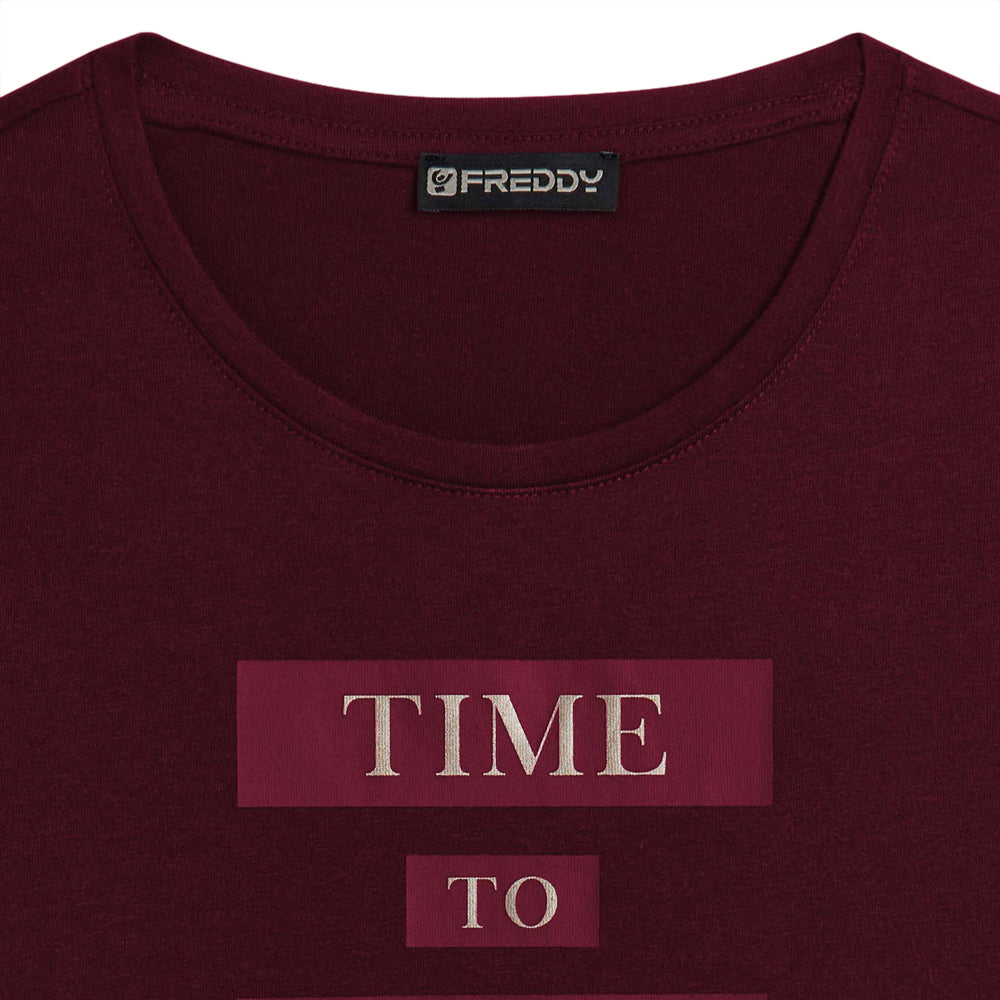 T-Shirt Freddy Donna - Bordeaux