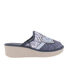 Pantofola riposella donna - blu
