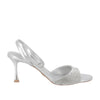 Sandalo albano vanity donna - argento