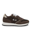 Sneakers sun68 ally glitter textile donna - marrone