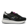 Sneakers sun68 big stargirl glitter donna - nero