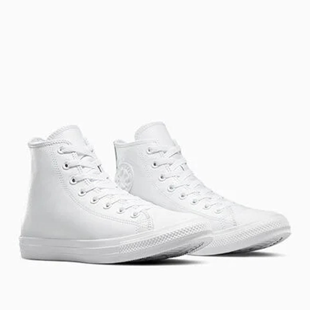 Sneakers Converse Ctas Lthr hi Uomo - Bianco