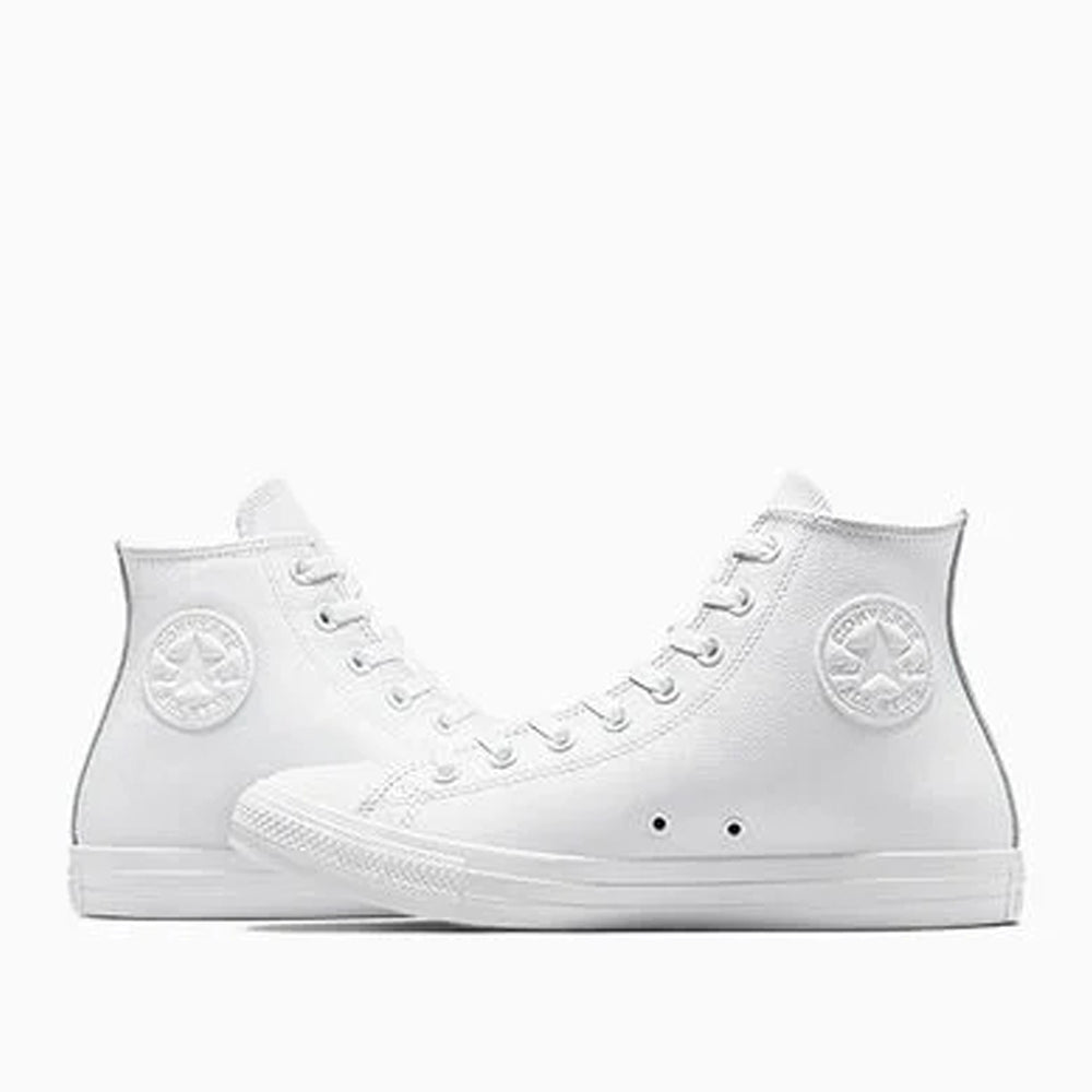 Sneakers Converse Ctas Lthr hi Uomo - Bianco