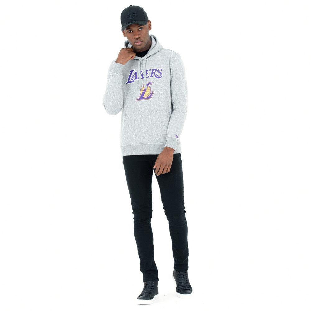 Felpa New Era Los Angeles Lakers Uomo - Grigio