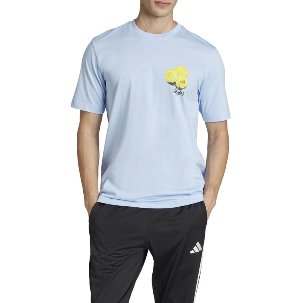 T-Shirt Adidas Uomo - Celeste