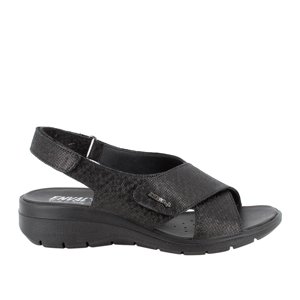Sandalo Enval Donna - Nero