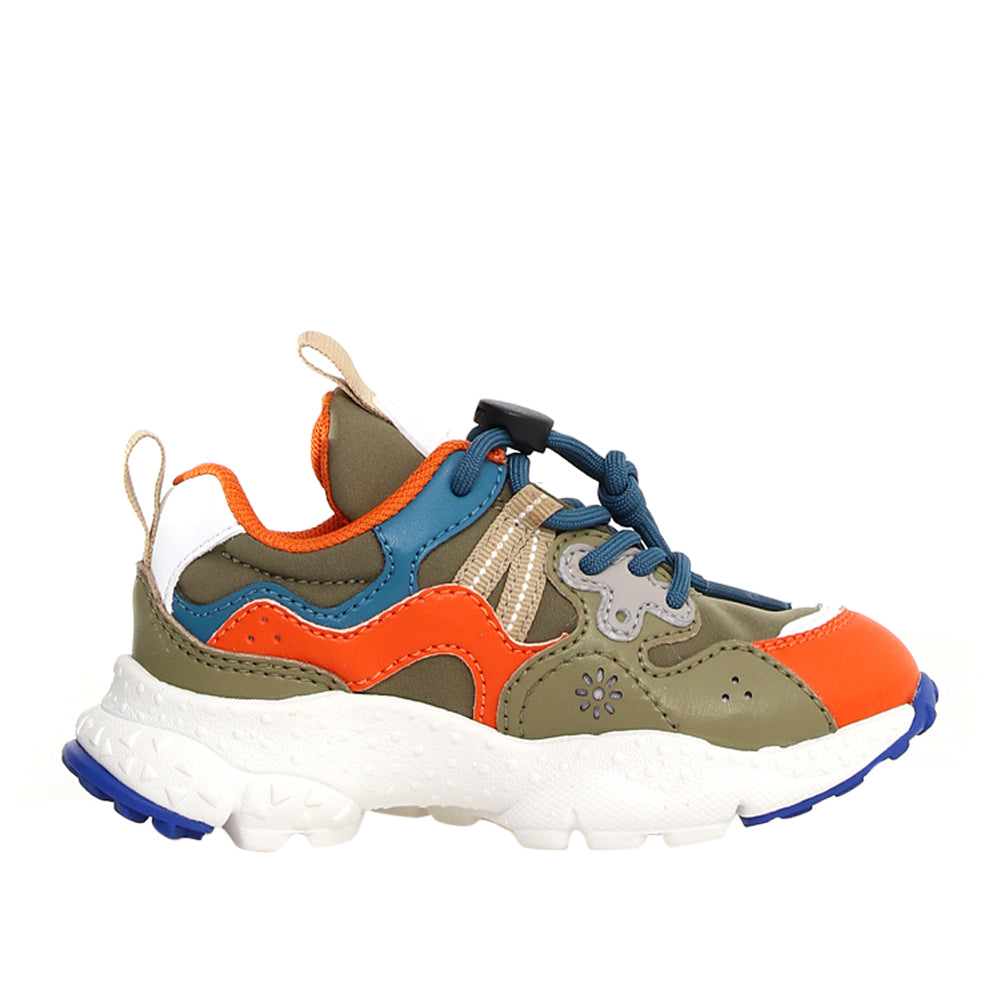 Sneakers Flower Mountain Yamano 3 Junior Unisex Bambino - Militare