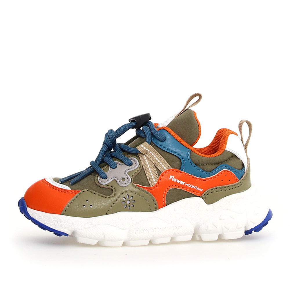 Sneakers Flower Mountain Yamano 3 Junior Unisex Bambino - Militare