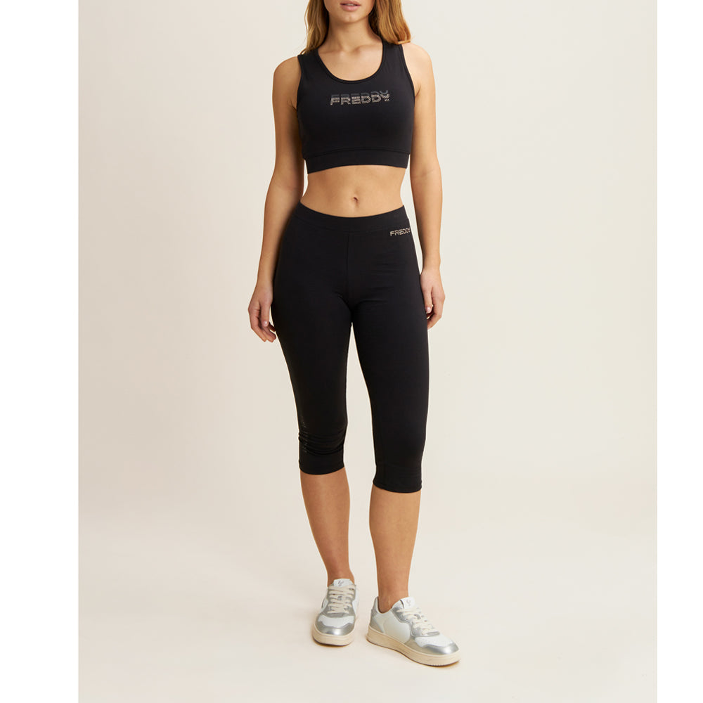 Leggings Freddy Donna - Nero
