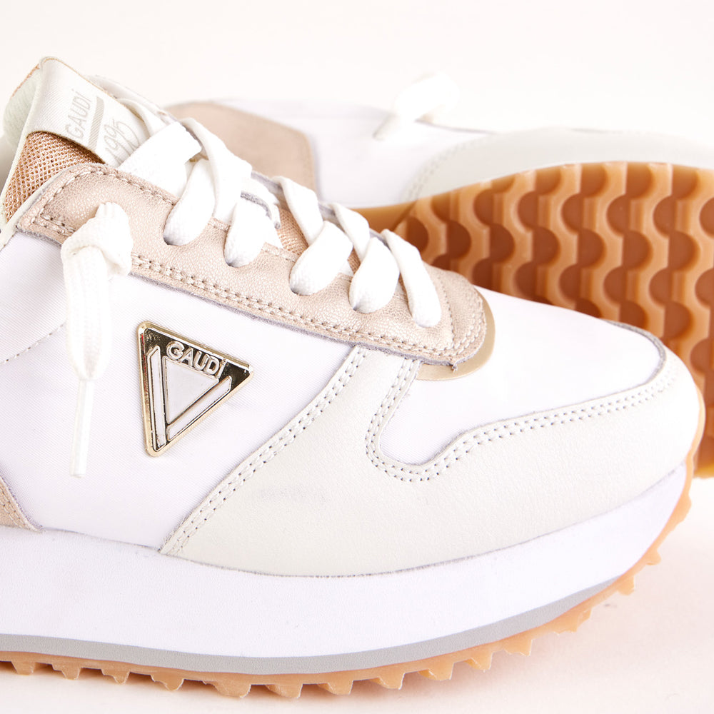 Sneakers Gaudi' Cassie/leather Donna - Bianco
