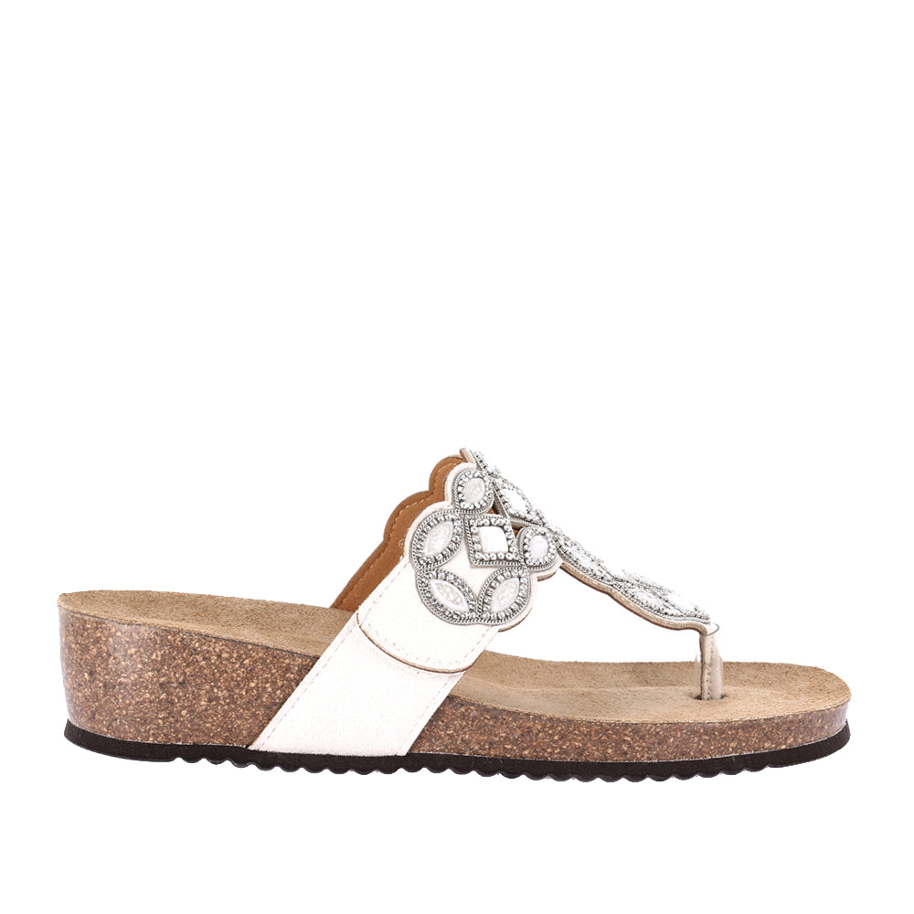 Sandalo Grunland 70 Memi Donna - Bianco