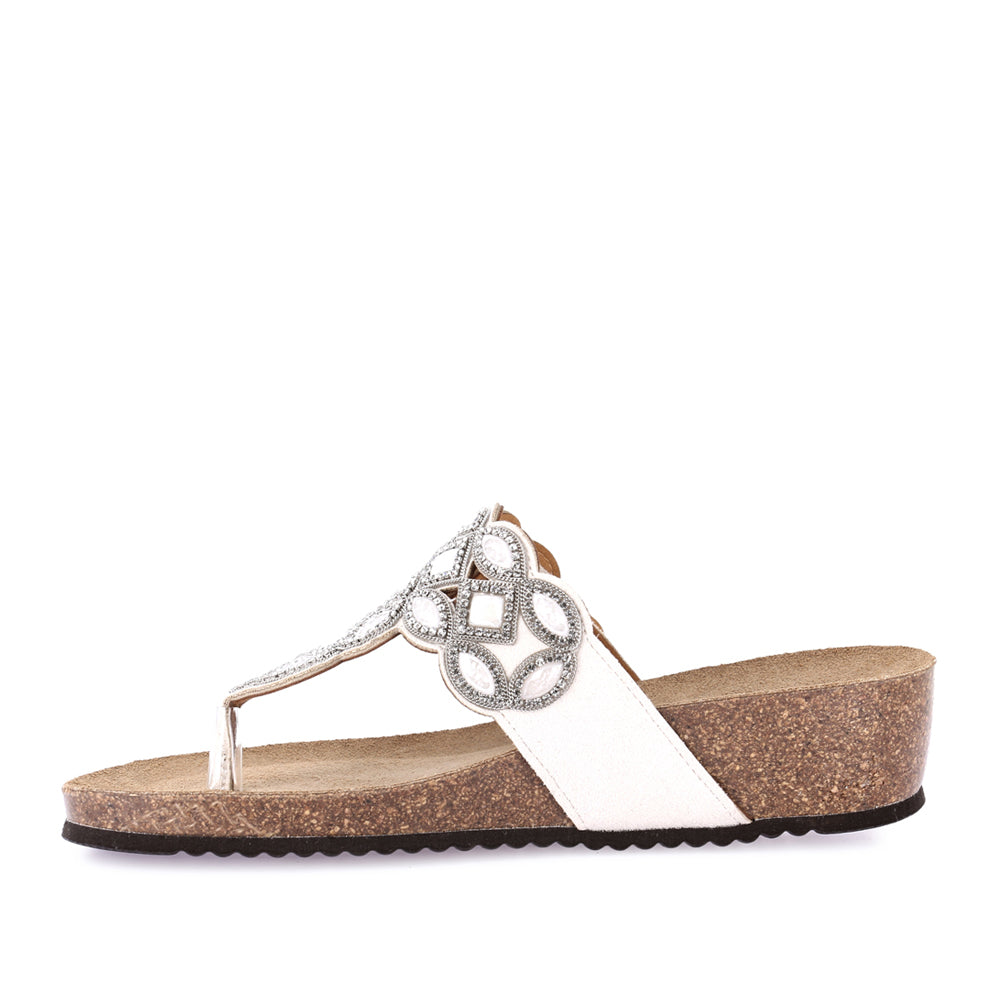 Sandalo Grunland 70 Memi Donna - Bianco