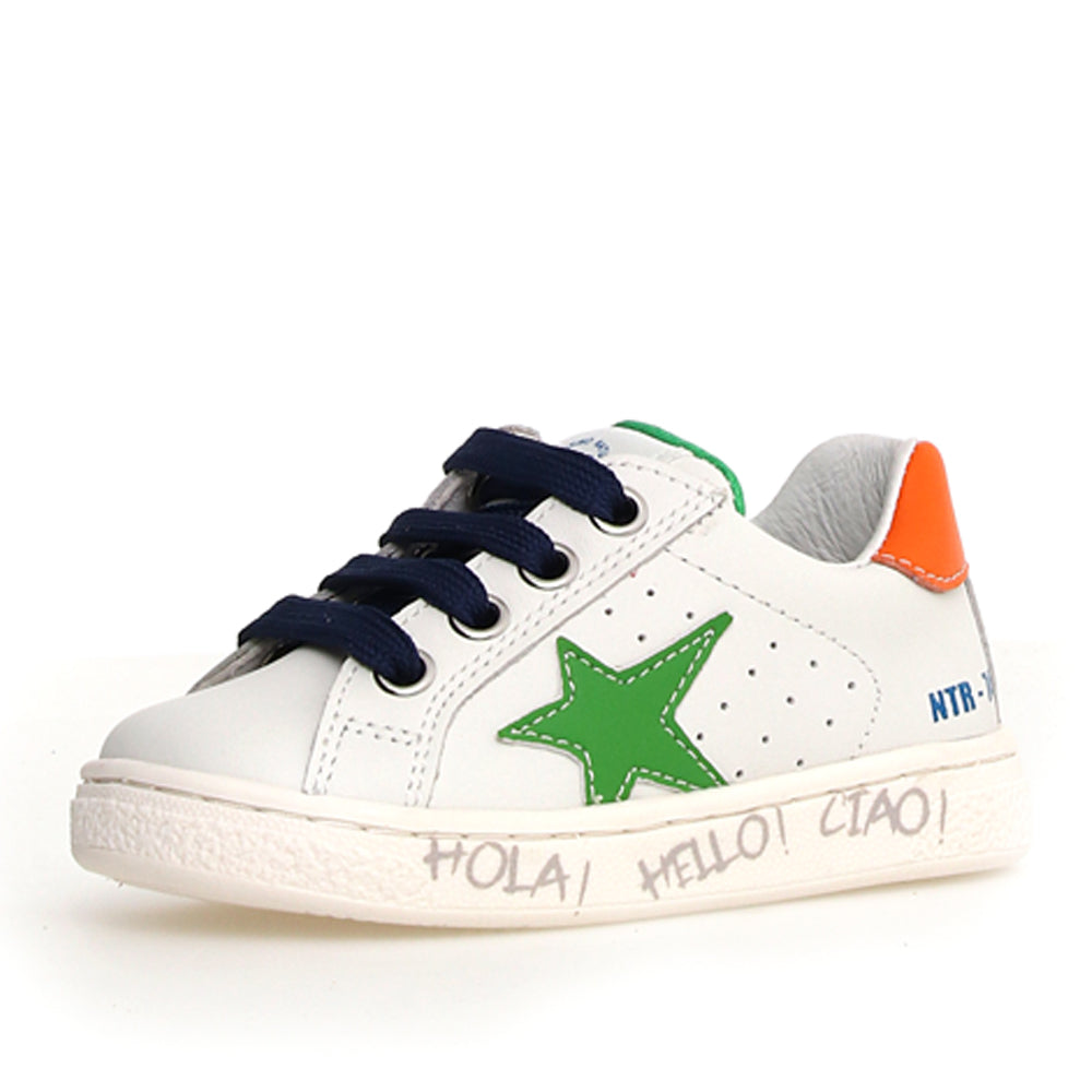 Sneakers Naturino Pinn Zip Bimbo - Bianco