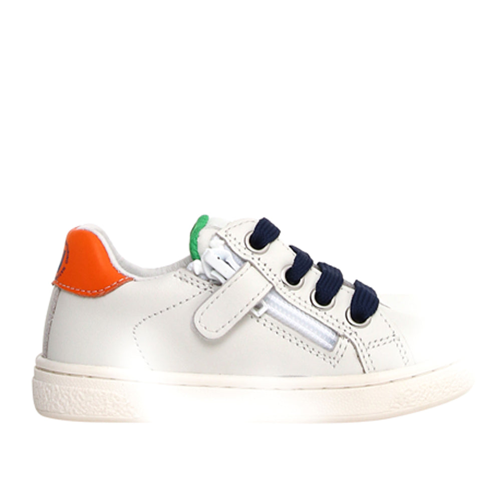 Sneakers Naturino Pinn Zip Bimbo - Bianco