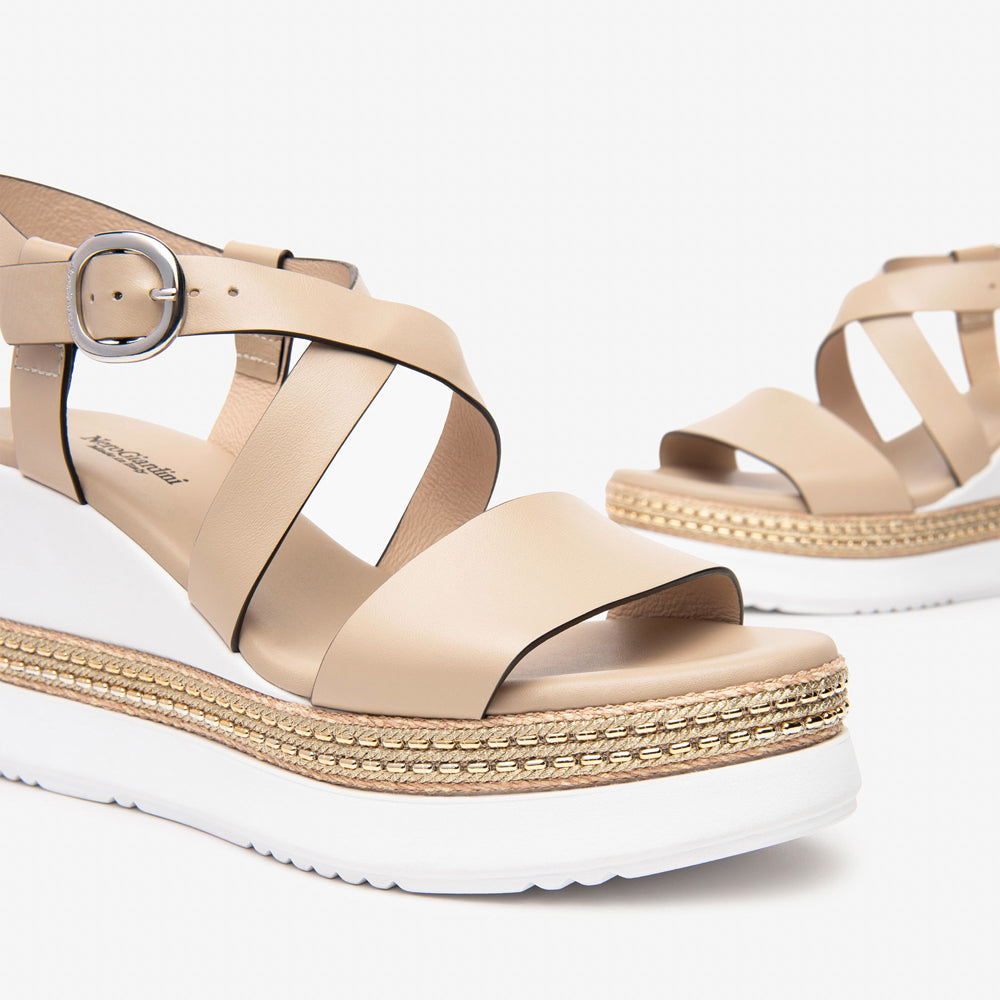 Sandalo NeroGiardini Donna - Beige