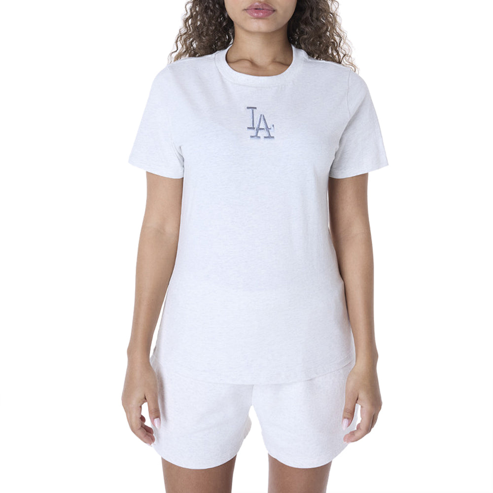 T-Shirt New Era Los Angeles Dodgers Donna - Bianco