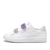Sneakers Puma Smash 3.0 L Glitter Velcro V ps Bambina - Bianco