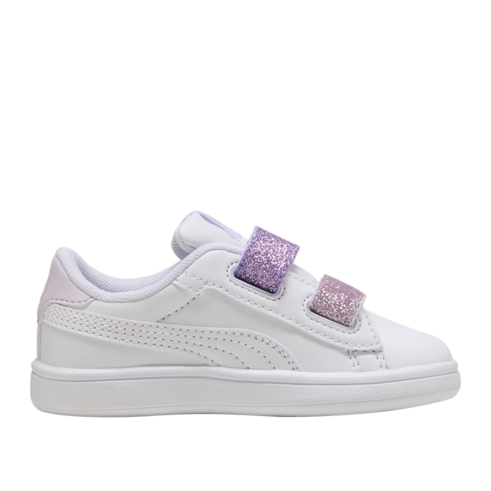 Sneakers Puma Puma Smash 3.0 L Glitter Velcro V Inf Bimba - Bianco