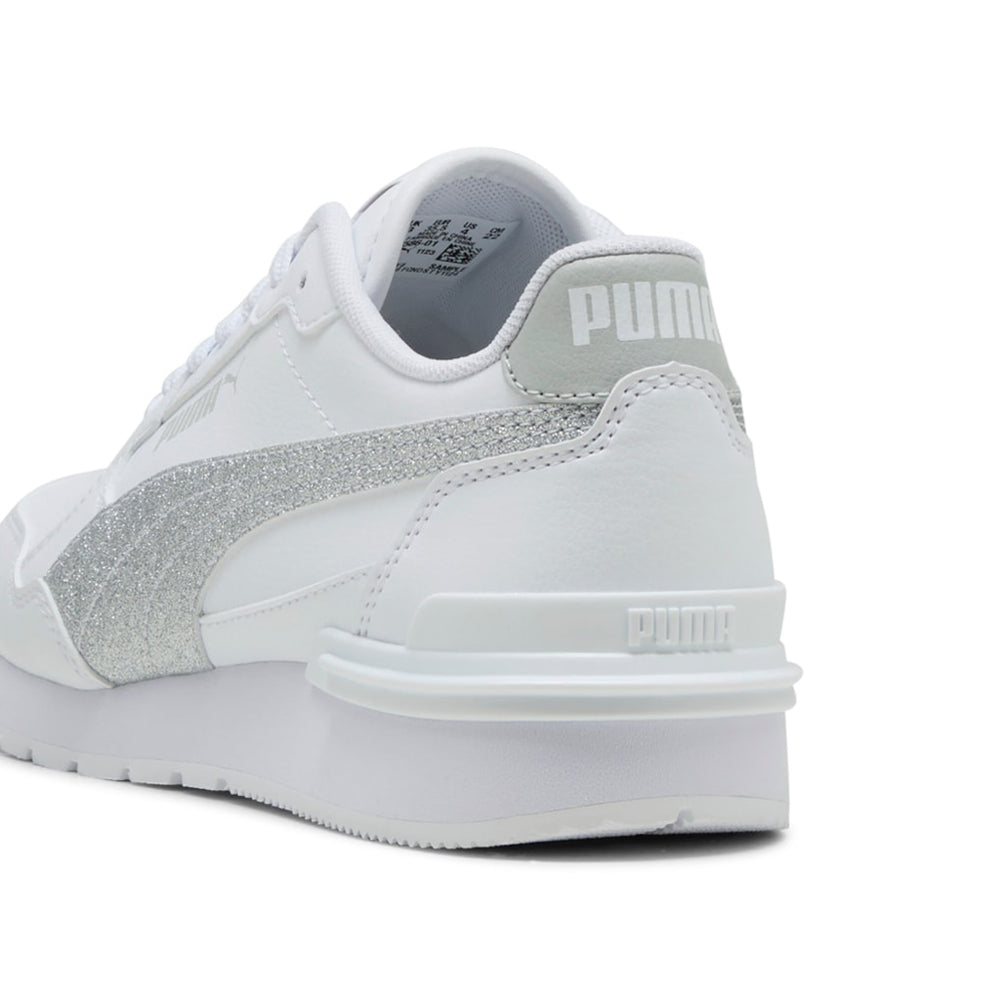 Sneakers Puma St Runner V4 Sl Glitter jr Ragazza - Bianco