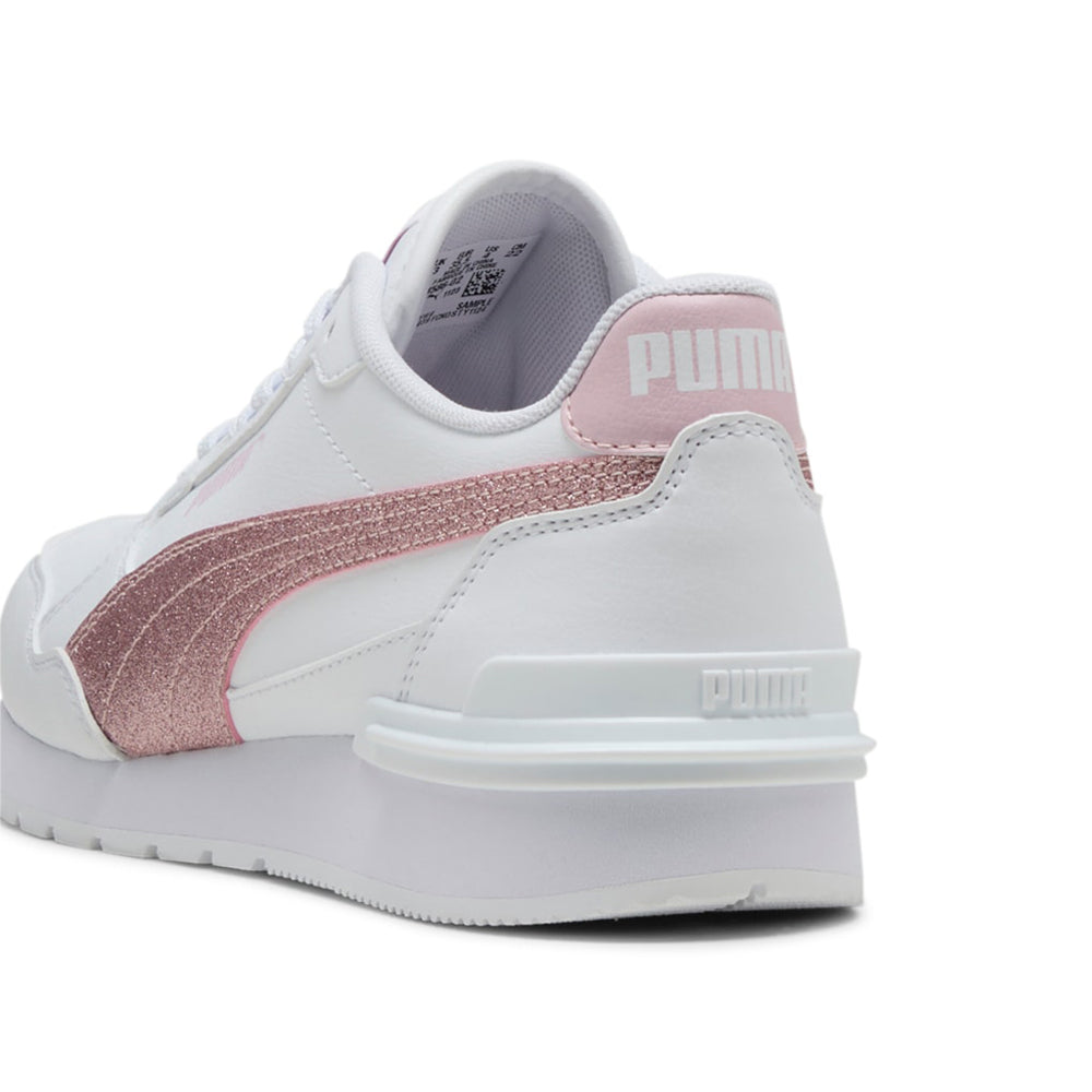 Sneakers Puma St Runner V4 Sl Glitter jr Ragazza - Bianco