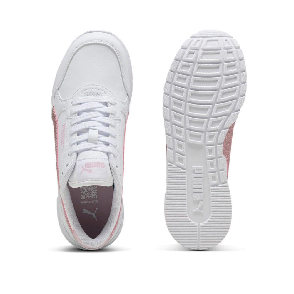 Sneakers Puma St Runner V4 Sl Glitter jr Ragazza - Bianco