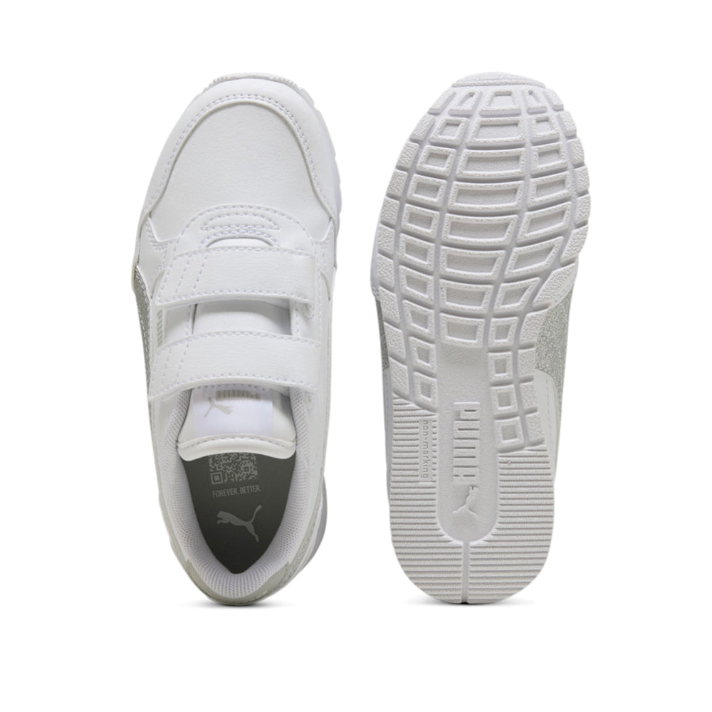Sneakers Puma St Runner V4 Sl Glitter V ps Bambina - Bianco