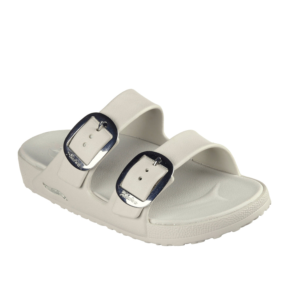 Sandalo Skechers Arch Fit Cal BreezE-Gold Star Donna - Bianco