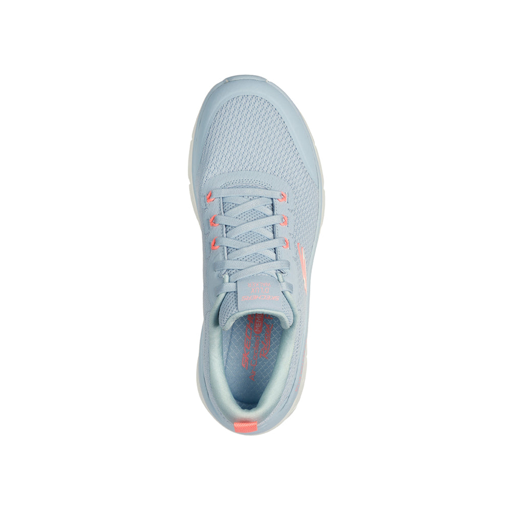 Sneakers Skechers D'lux Walker 2.0-Radiant Rose Donna - Celeste