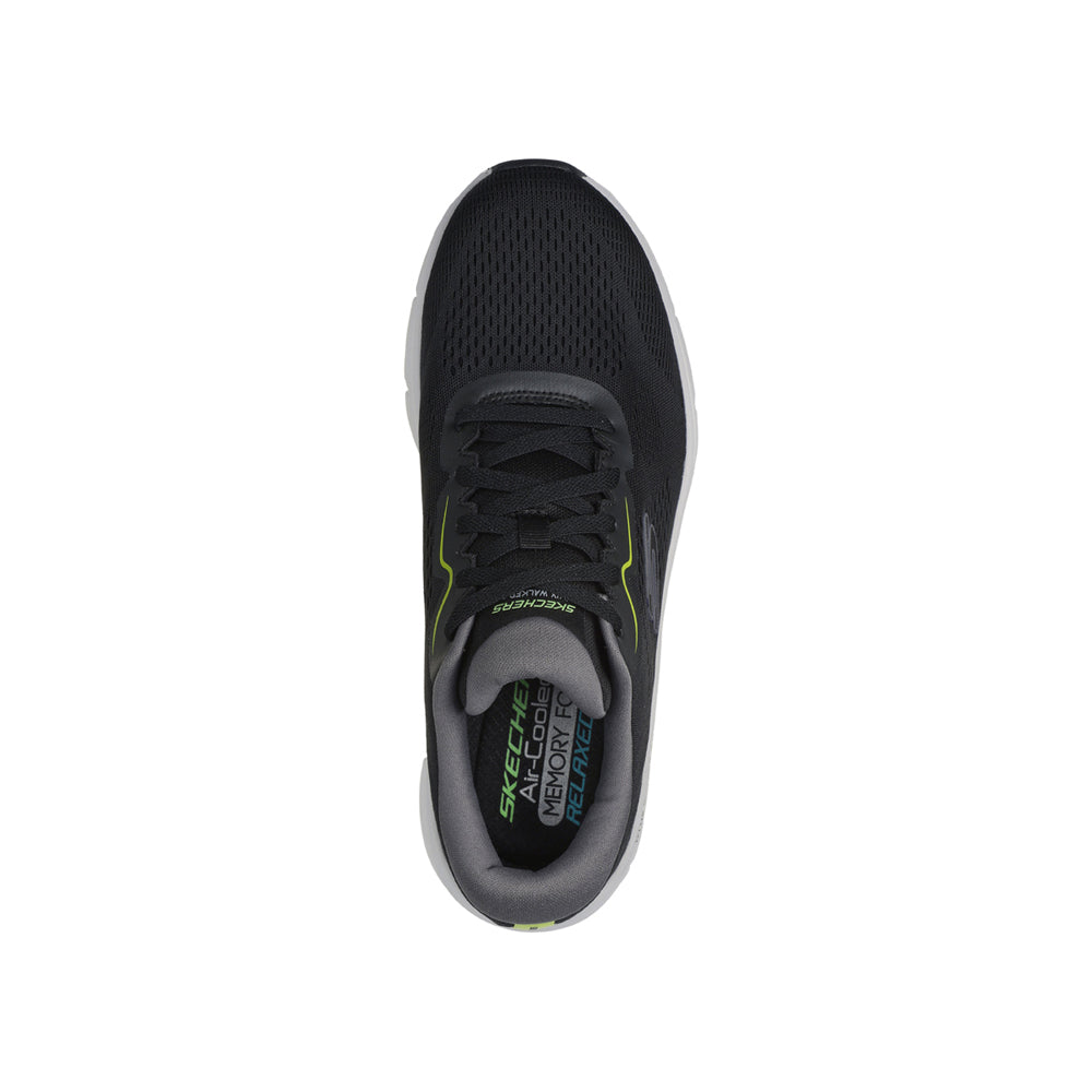 Scarpa Running Skechers D'lux Walker 2.0 - Swave Uomo - Nero