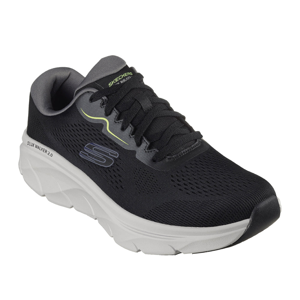 Scarpa Running Skechers D'lux Walker 2.0 - Swave Uomo - Nero