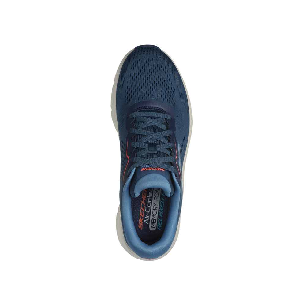Scarpa Running Skechers D'lux Walker 2.0 - Swave Uomo - Blu