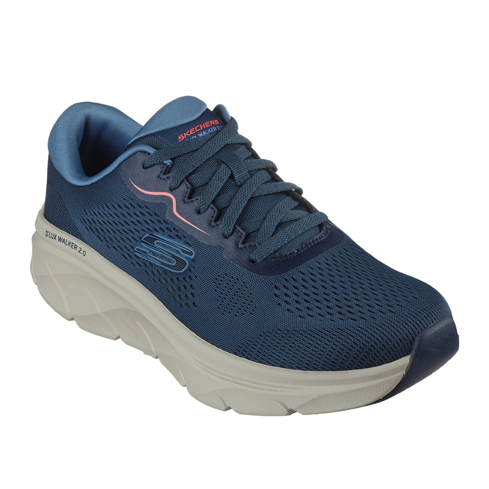 Scarpa Running Skechers D'lux Walker 2.0 - Swave Uomo - Blu