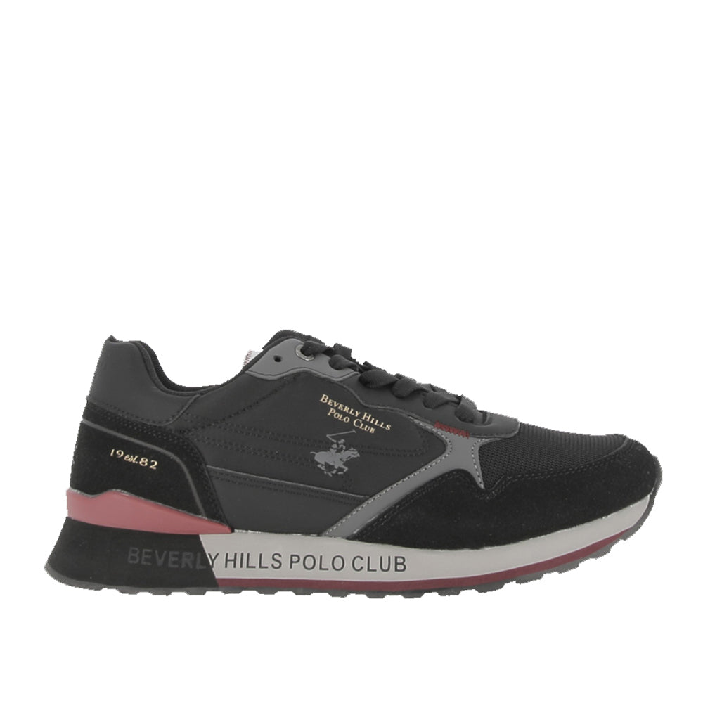 Sneakers Beverly Hills Polo Club King Power Mix Uomo - Nero