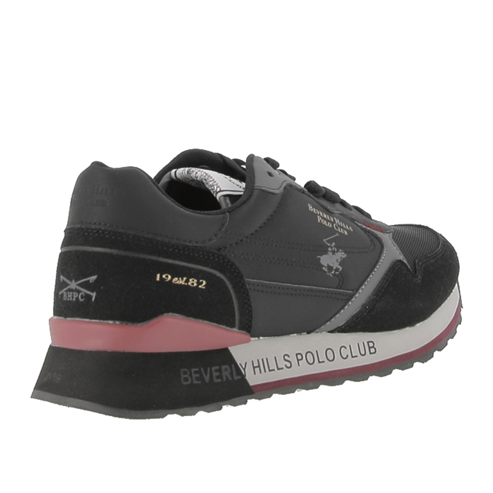 Sneakers Beverly Hills Polo Club King Power Mix Uomo - Nero