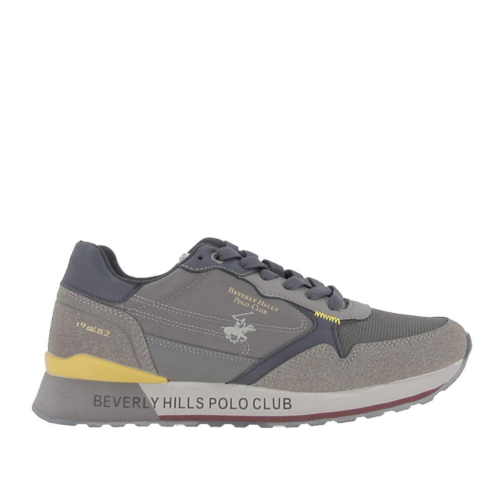 Sneakers Beverly Hills Polo Club King Power Mix Uomo - Grigio