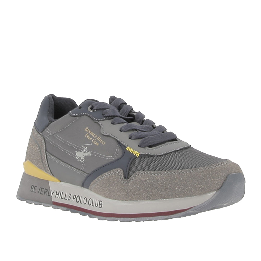 Sneakers Beverly Hills Polo Club King Power Mix Uomo - Grigio