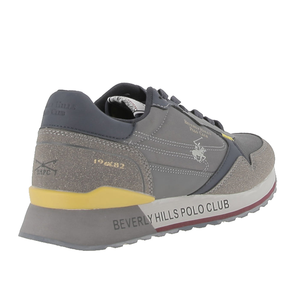 Sneakers Beverly Hills Polo Club King Power Mix Uomo - Grigio