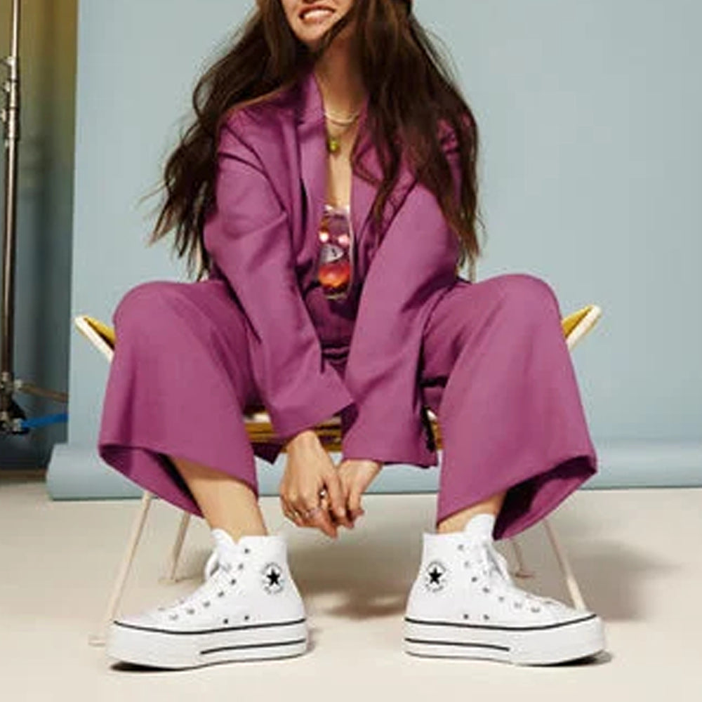 Sneakers Converse Ctas Lift hi Donna - Bianco