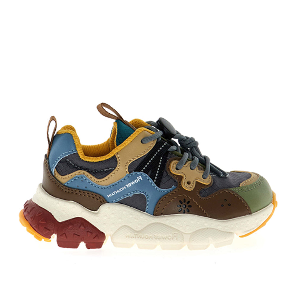 Sneakers Flower Mountain Yamano 3 Junior Unisex Bambino - Militare