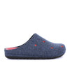 Pantofola grunland pila donna - blu