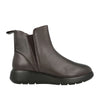 Stivaletto impronte moka chelsea donna - marrone