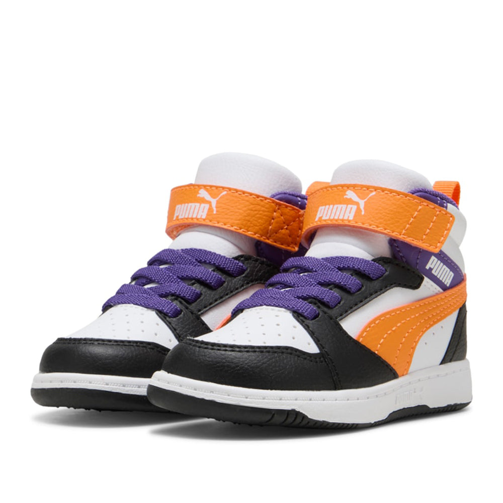 Sneakers Puma Rebound V6 Mid Ac+ Inf Unisex Bimbo - Bianco