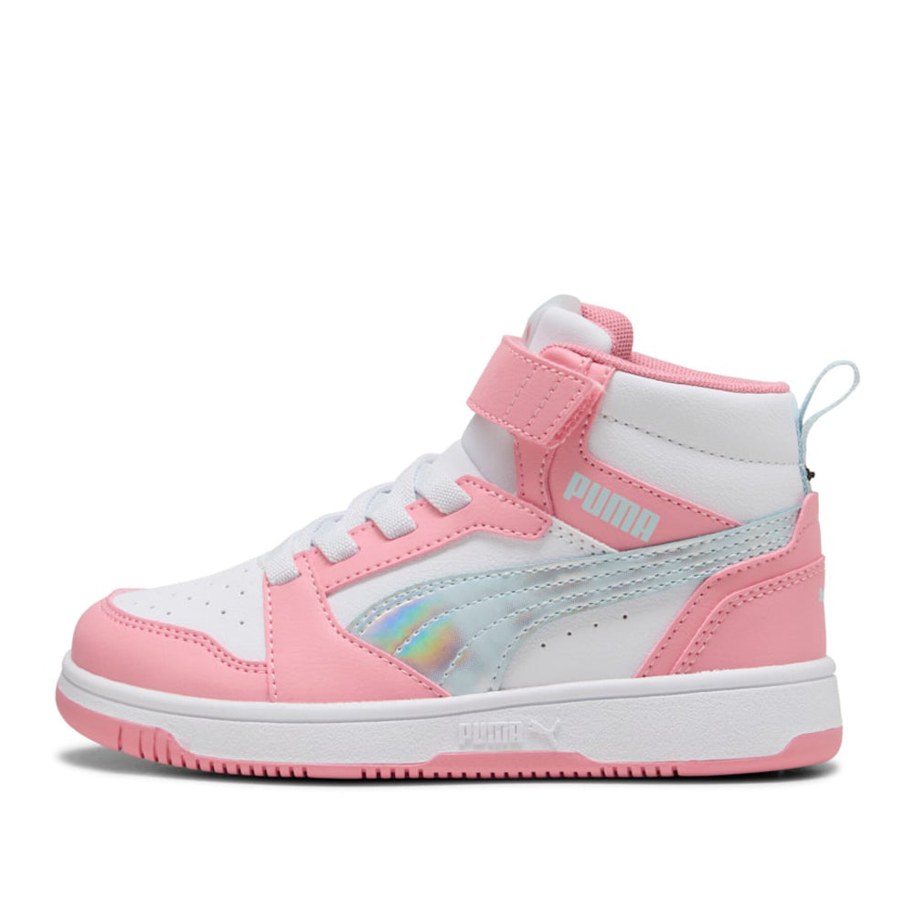 Sneakers Puma Rebound V6 Mid Space Belle Ac+ ps Bambina - Bianco