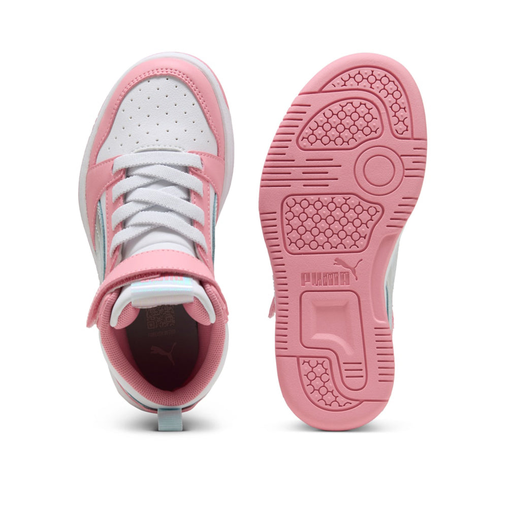 Sneakers Puma Rebound V6 Mid Space Belle Ac+ ps Bambina - Bianco