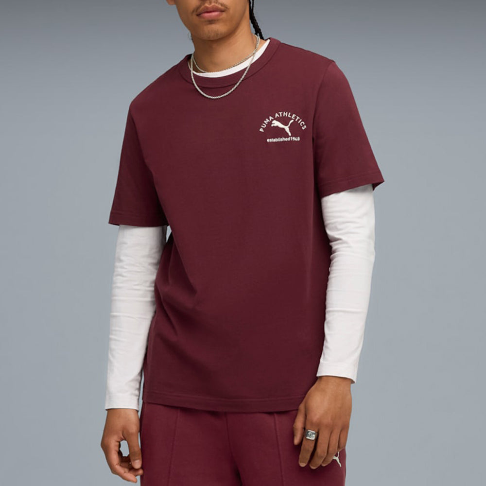 T-Shirt Puma Uomo - Bordeaux