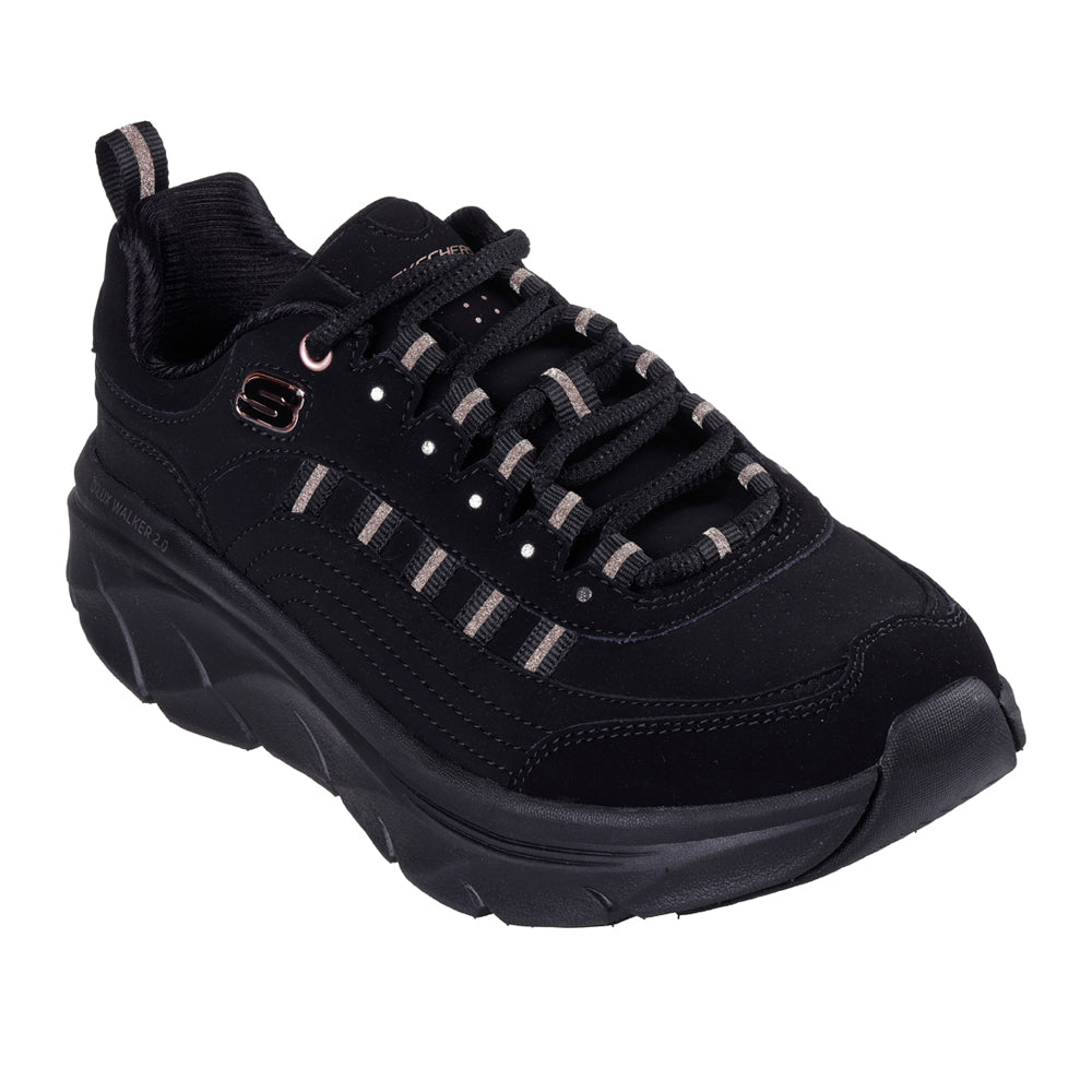 Scarpa Running Skechers D'lux Walker 2.0-Golden Step Donna - Nero