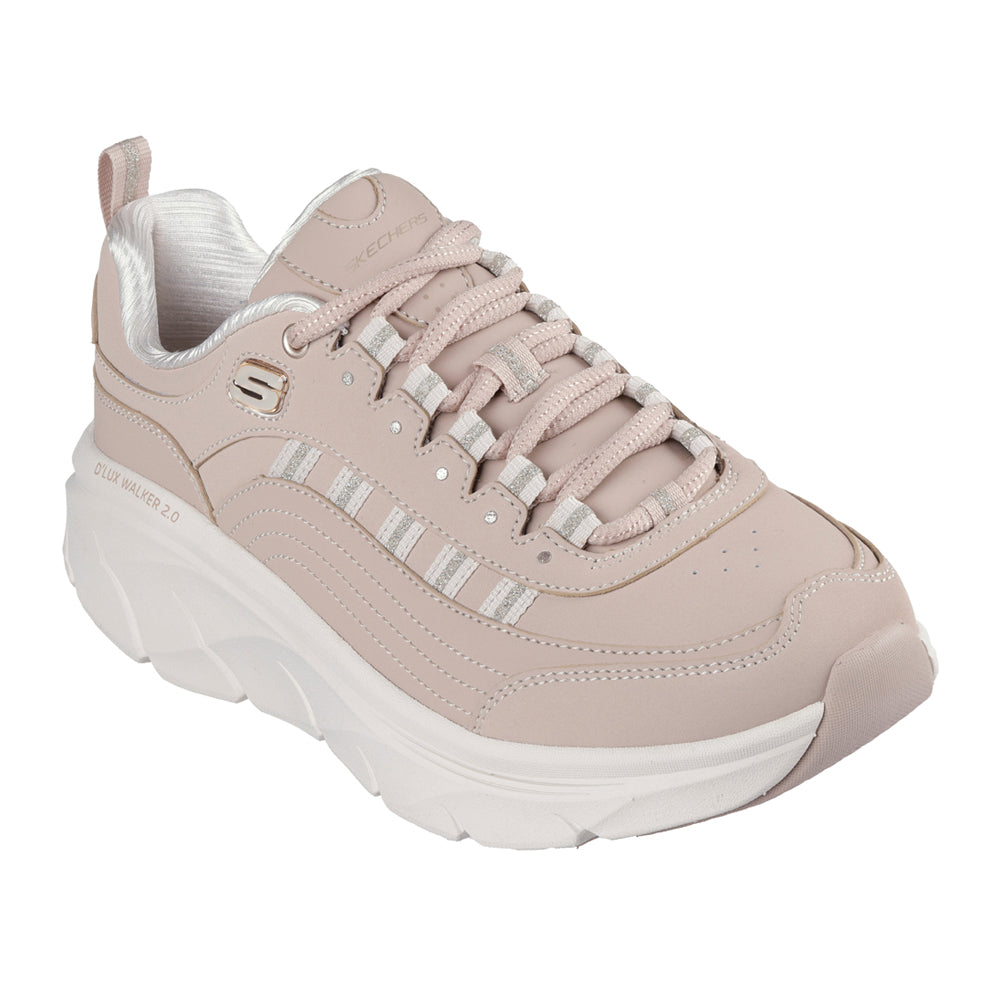 Scarpa Running Skechers D'lux Walker 2.0-Golden Step Donna - Rosa