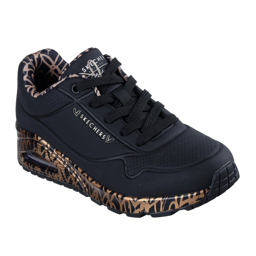 Sneakers Skechers Uno - Loving Love Donna - Nero